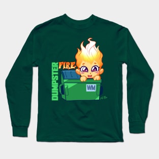 Dumpster Fire Chan Long Sleeve T-Shirt